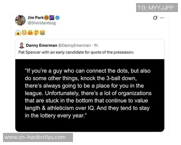 斯潘塞批评垫底队过于重视身体素质忽视技巧引发勇媒无奈反应 斯潘塞批评垫底队过于重视身体素质忽视技巧引发勇媒无奈反应